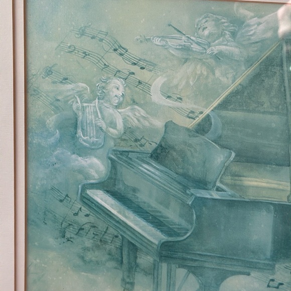 Lena Liu, Signed and Numbered, Grand Piano Art Print in Blue Tones - Picture 5 of 9